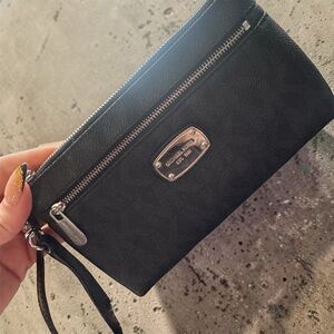 Michael Kors Black Wristlet Clutch